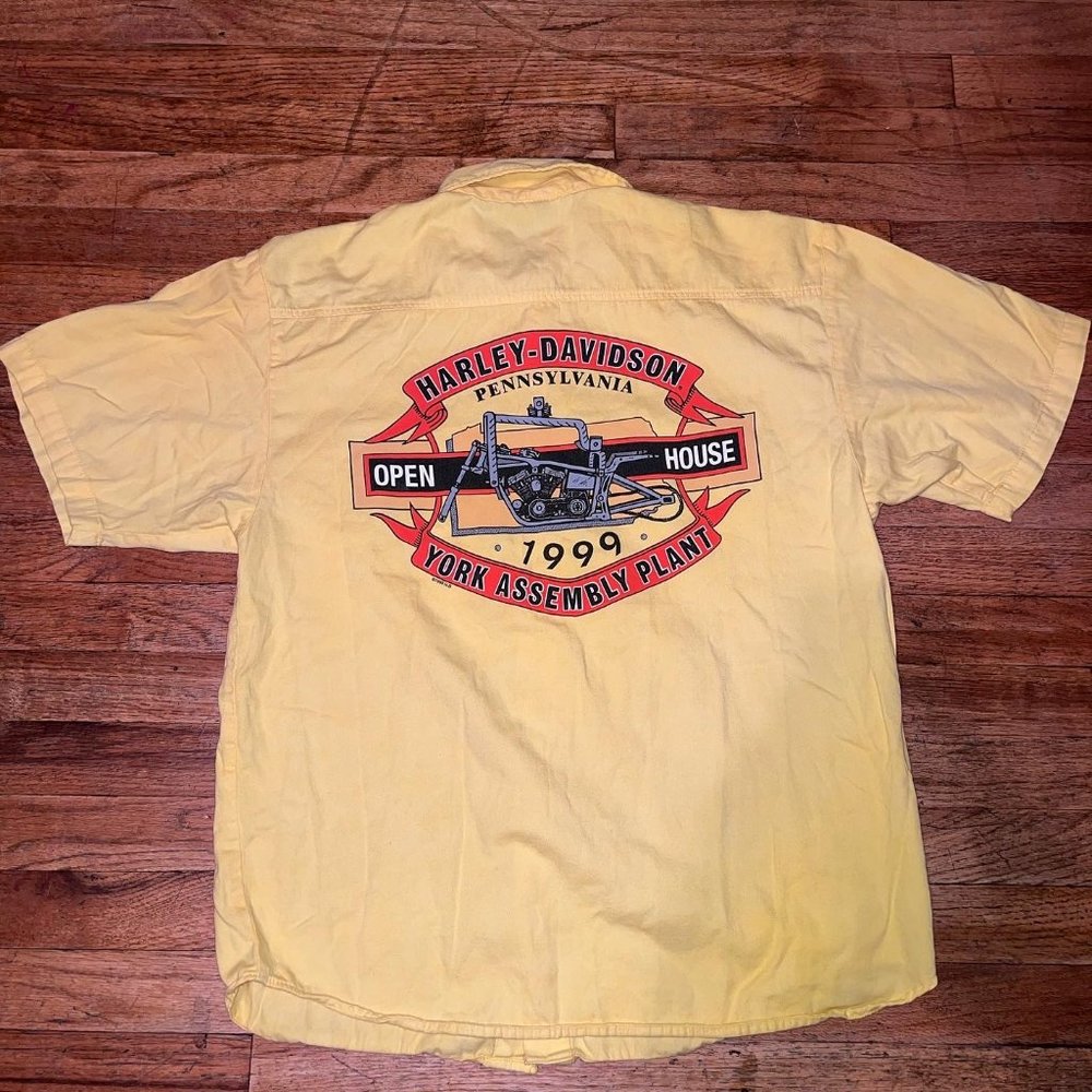 1999 Harley Davidson York Pa Assembly Plant ButtonDo… Gem